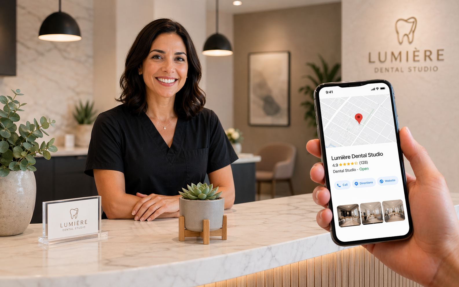 dental studio with AI agent